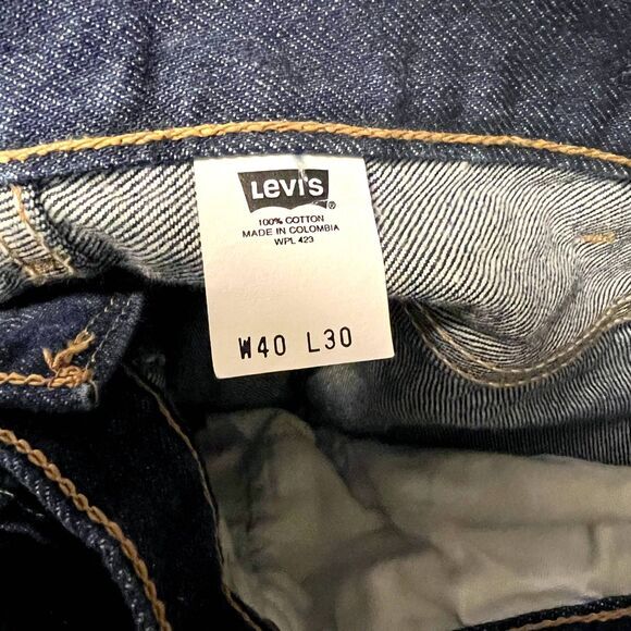 Vintage LEVI'S 501 MADE USA 2002 Dark Wash Denim Jeans Men's W40 L30 - Picture 5 of 15